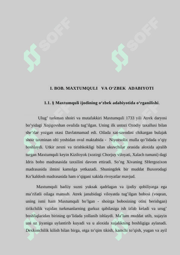 O‘zbek adabiyotida Maxtumquli an’analarini o‘rganish 7