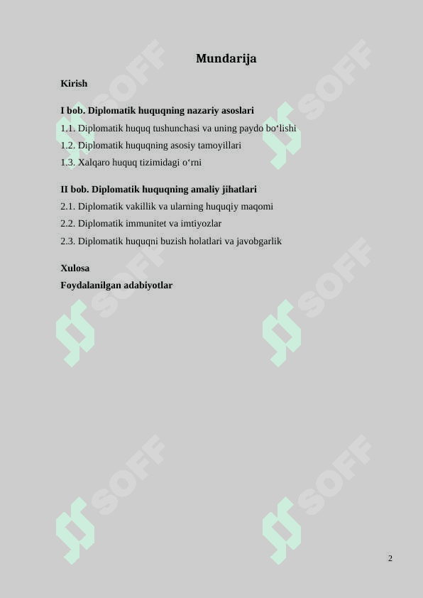 Diplomatik huquq asoslari K 2