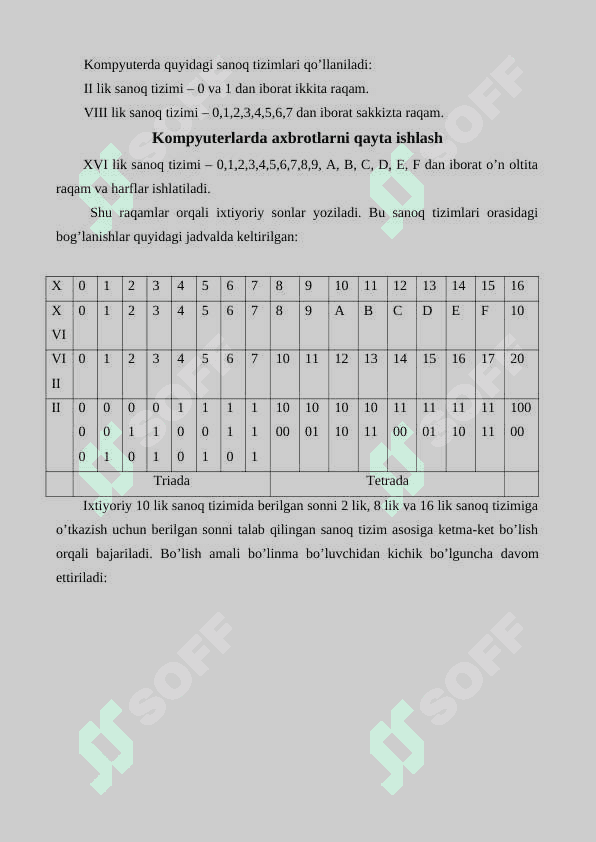 EHM larda axborotni tashuvchi vositalar K 8