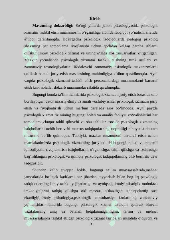 Ta’lim muassalarida “Psixolog” kasbining rivojlanishi 3