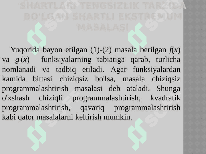 chiziqsiz programmalashtirish 4