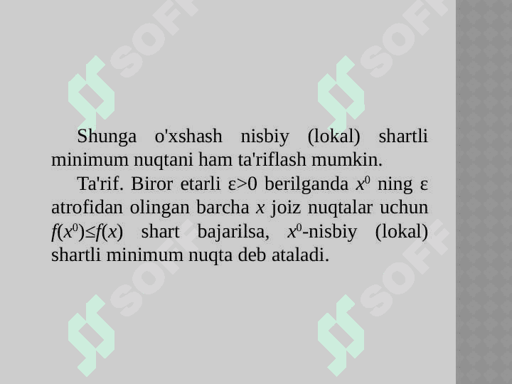 chiziqsiz programmalashtirish 7