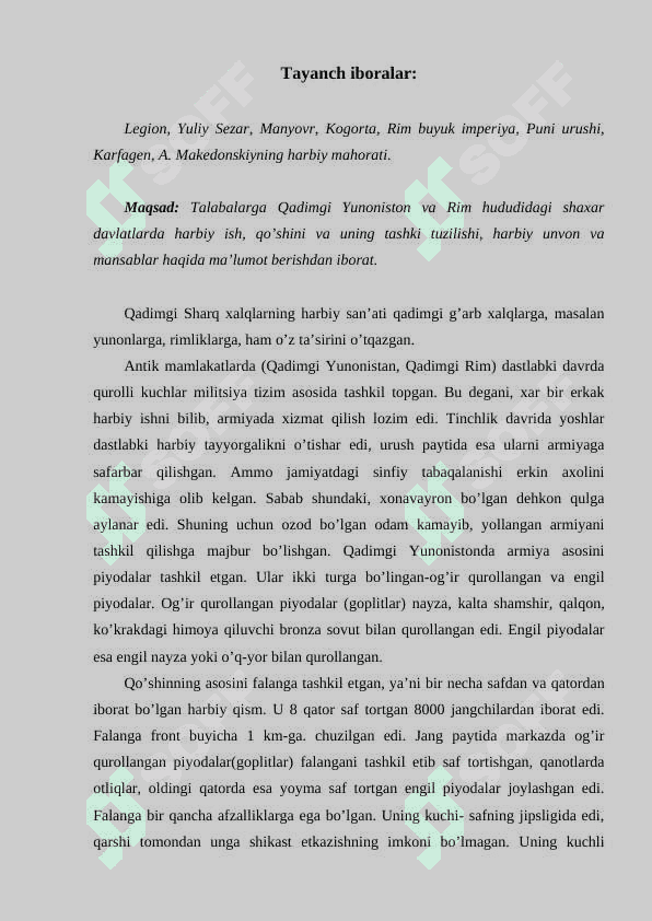 Qadimgi yunoniston va rimning harbiy san`ati 2