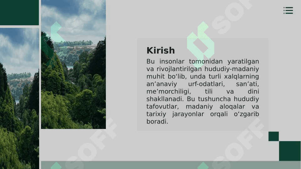 Madaniy makon (Madaniyat geografiyasi) 3