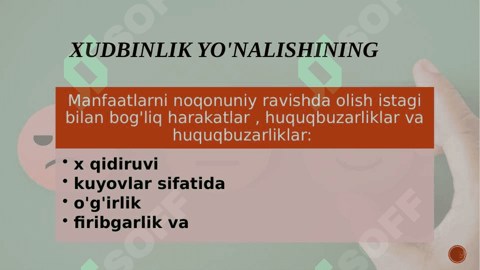 xulq-atvor turlarining tasnifi 4