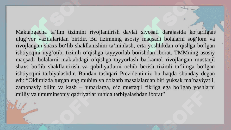 Maktabgacha tarbiya yoshidagi bolalarda nutqva tafakkurni shakllanishining o’zaro munosabatlarining xususiyatlari 3