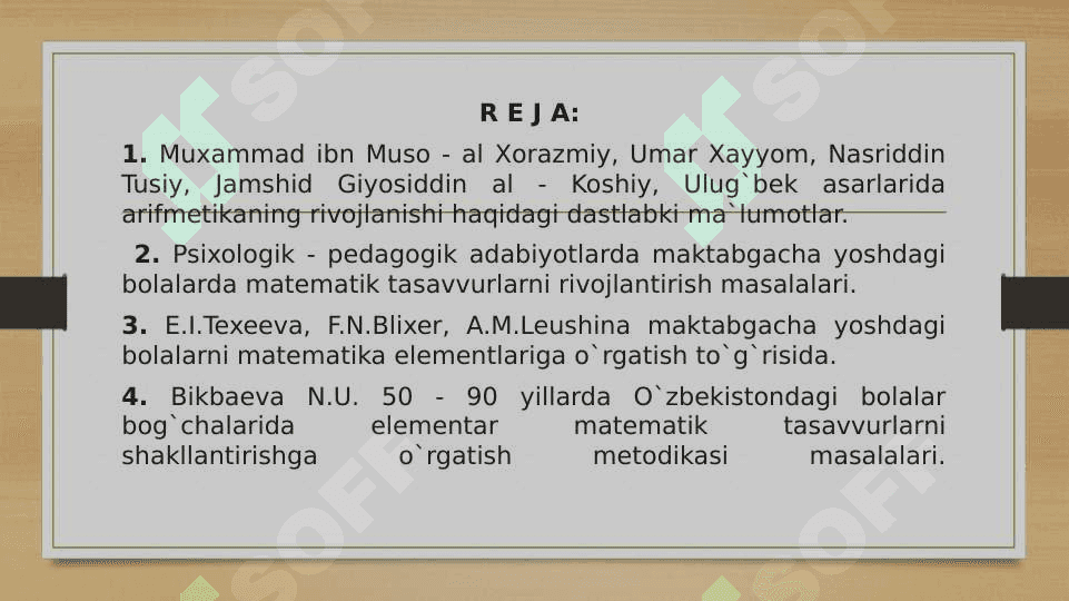 Sharq matematik olimlarining asarlarida arifmetikaning rivojlanishi haqida 2