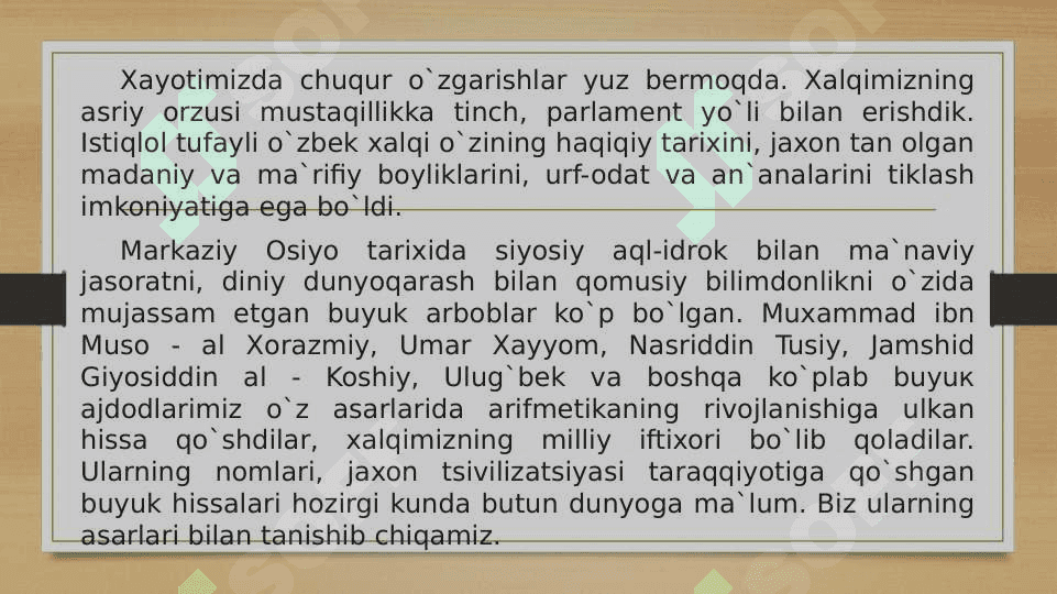 Sharq matematik olimlarining asarlarida arifmetikaning rivojlanishi haqida 3