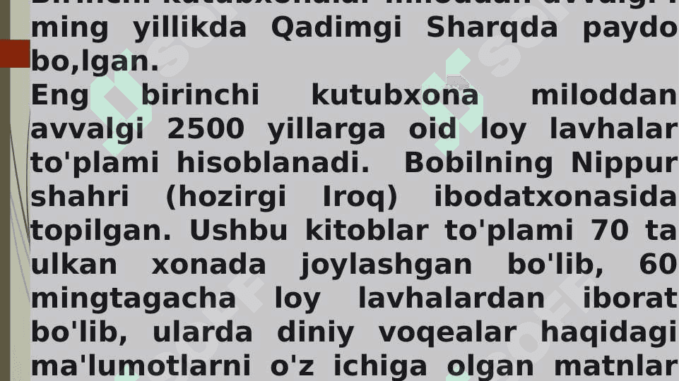 SHUMER VA MISRNING QADIMGI KUTUBXONALARI 3