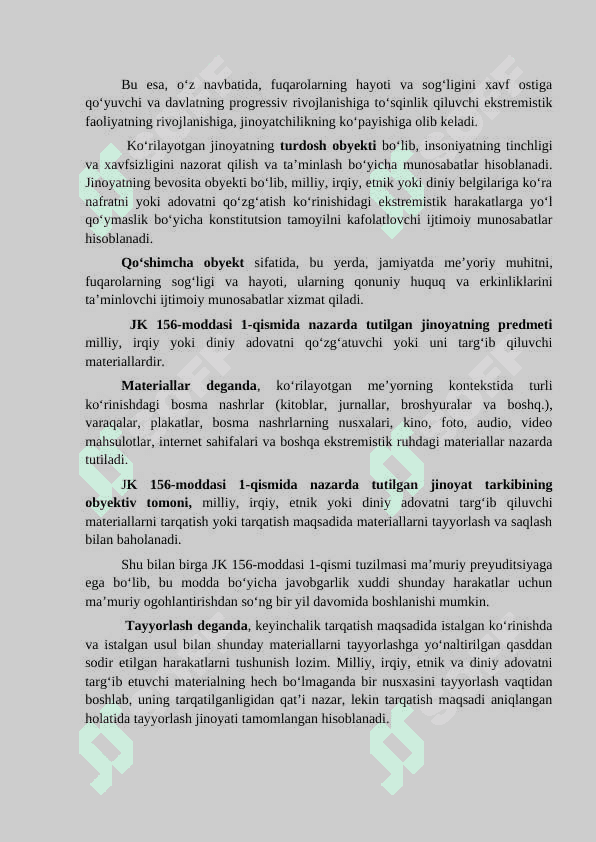 MILLIY, IRQIY, ETNIK YOKI DINIY ADOVAT QOʻZGʻATISh 3