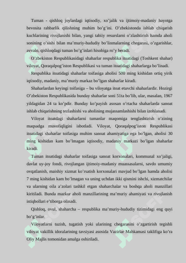 O’zbekiston Respublikasida davlat shaklining o’ziga xos xususiyatlari KURS ISHI 5