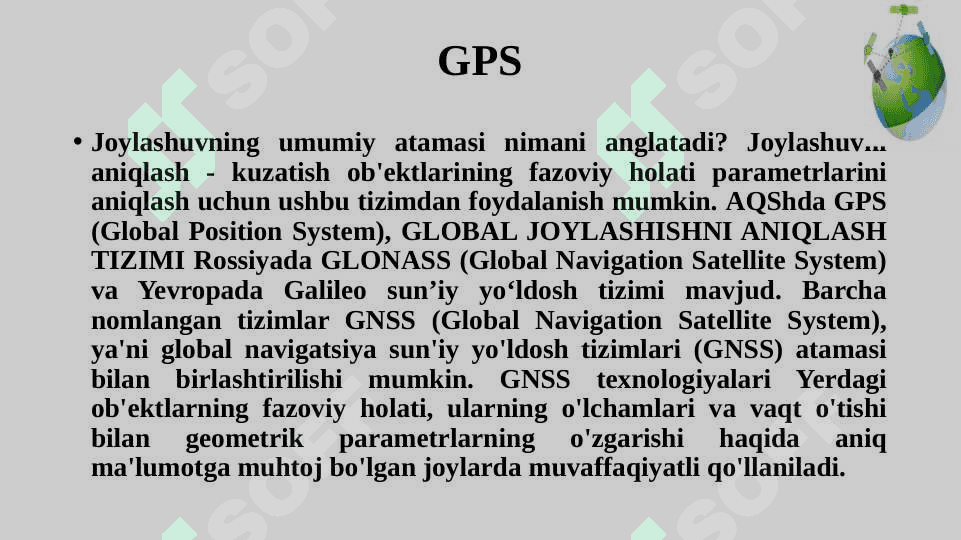 Tuproq kesmalarining geografik koordinatalarini GPS asbobi yordamida aniqlashni o‘rganish 3