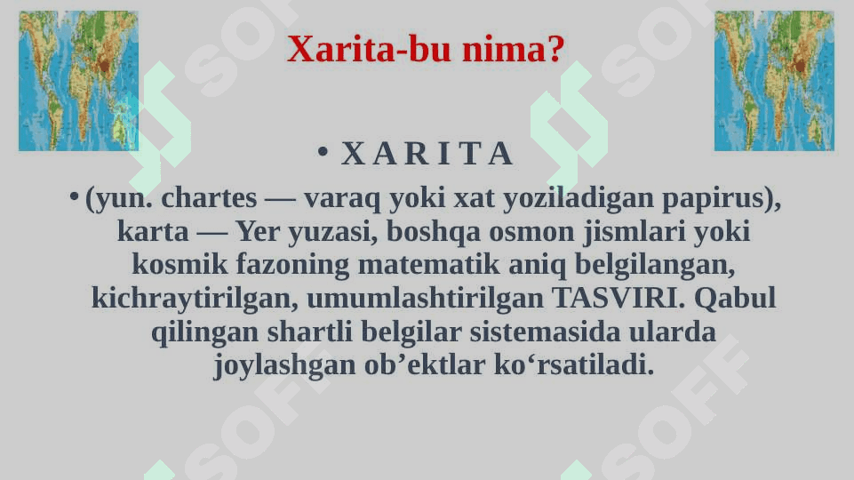 Tuproq xaritalari va ularni tuzish yo`llarini o`rganish 3