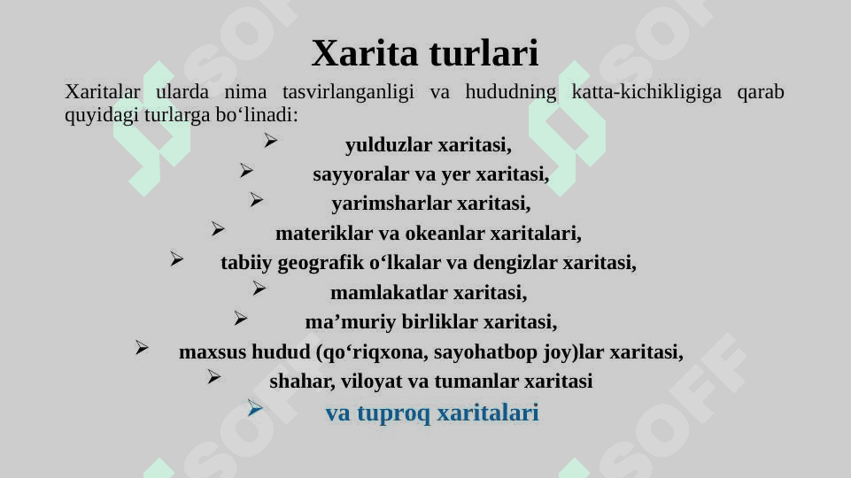 Tuproq xaritalari va ularni tuzish yo`llarini o`rganish 4
