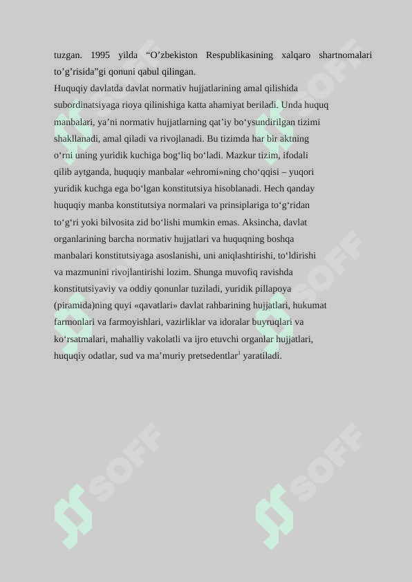 Sud pretsedenti huquqning manbai sifatida MUSTAQIL ISH 8