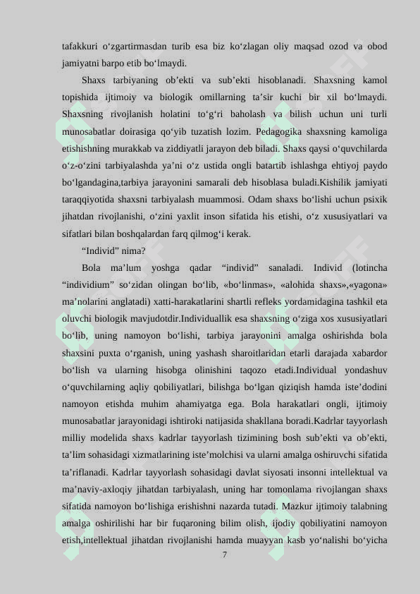 O‘z-o‘zini kamol toptirish motivlari 7