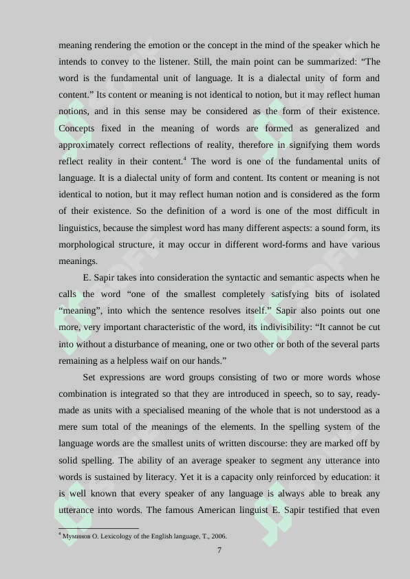 CRITERIA AND CLASSIFICATION OF SET EXPRESSION 7