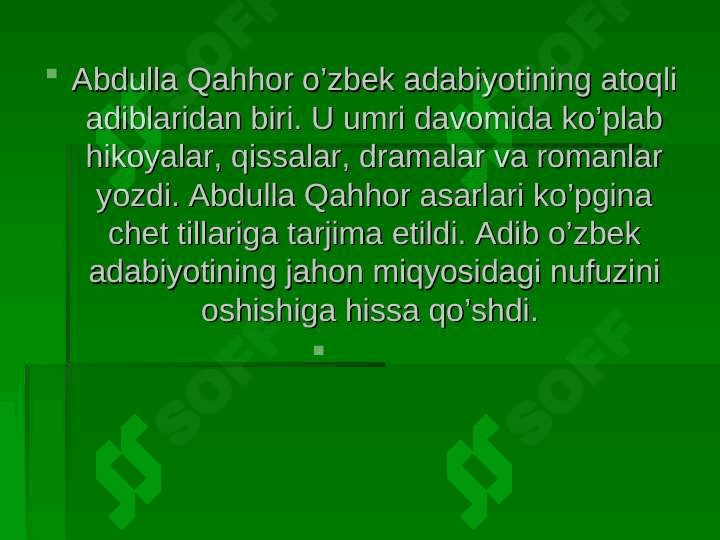 Abdulla Qahhor 3