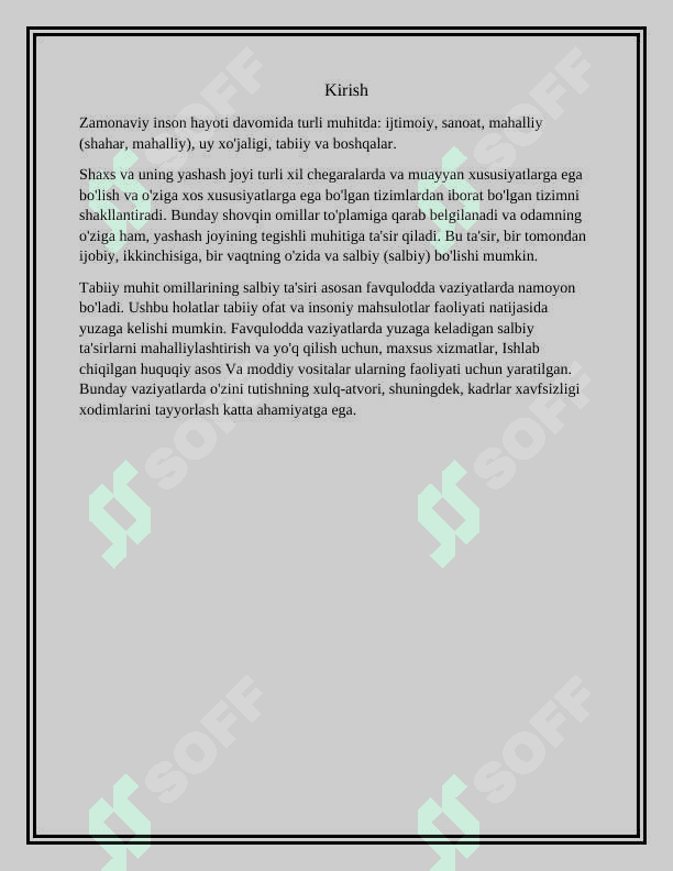 O`zbekistonda sodir bolishi mumkin bo`lgan texnogen xavflar 2