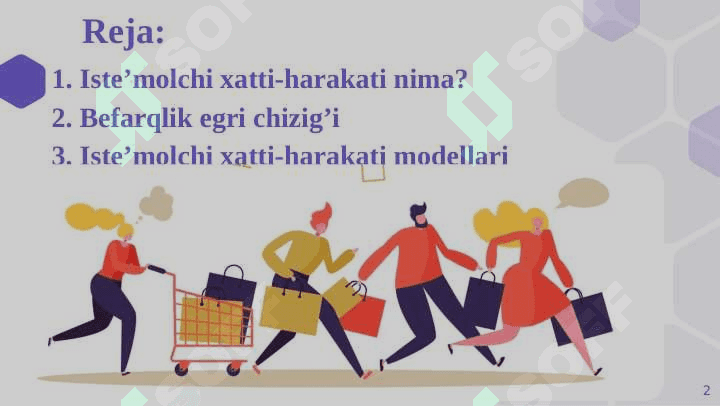 Iste’molchi xatti-harakati nazariyasi va modellari 2