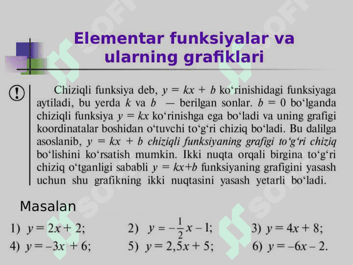 Funksiya va uning grafigi 8