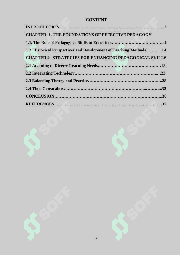 IMPROVING PEDAGOGICAL SKILLS 2