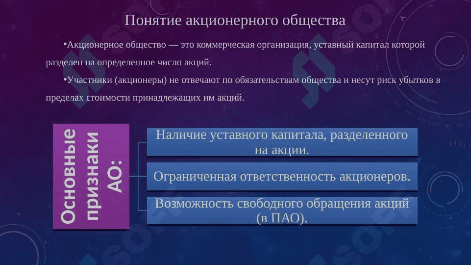 Организационные основы деятельности акционерных обществ как корпоративной структуры 3