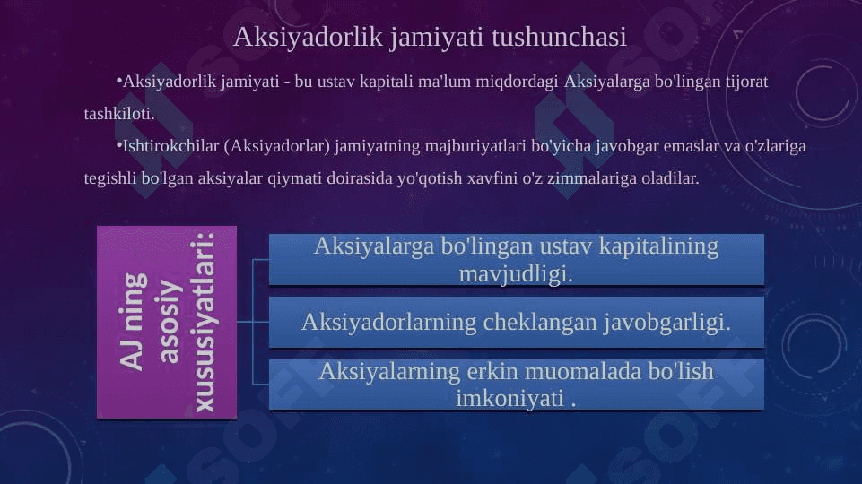 Korporativ tuzilma sifatida aksiyadorlik jamiyatlari faoliyatining tashkiliy asoslari 3