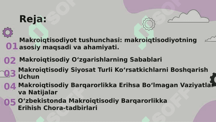 Makroiqtisodiy o’zgarishlar va makroiqtisodiy barqarorlik 3