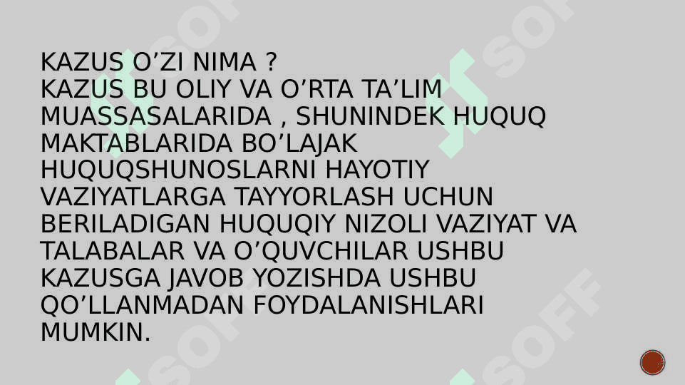 KAZUS YECHISH METODIKASI: USULLARI VA QANDAY YOZISH 3