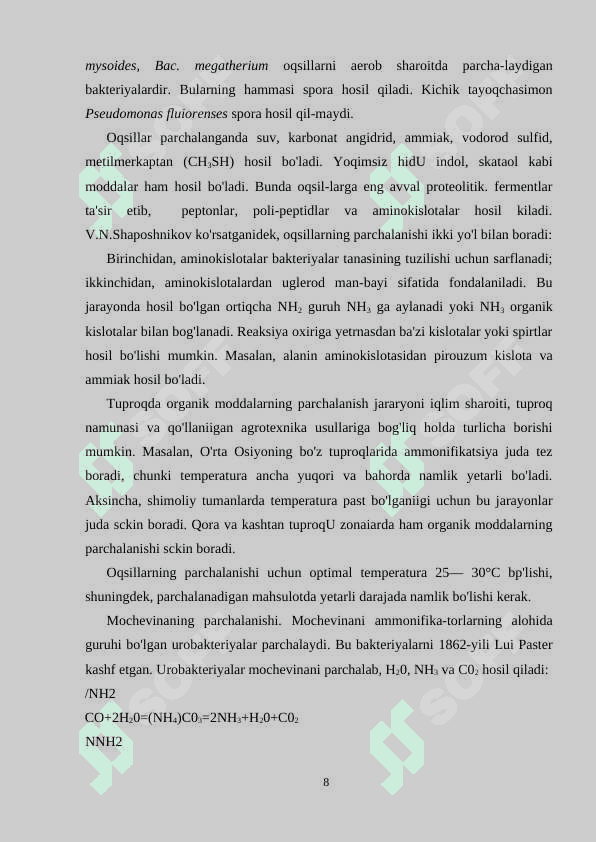O’SIMLIKLAR HAYOTIDA AZOTNING TUTGAN O’RNI 7