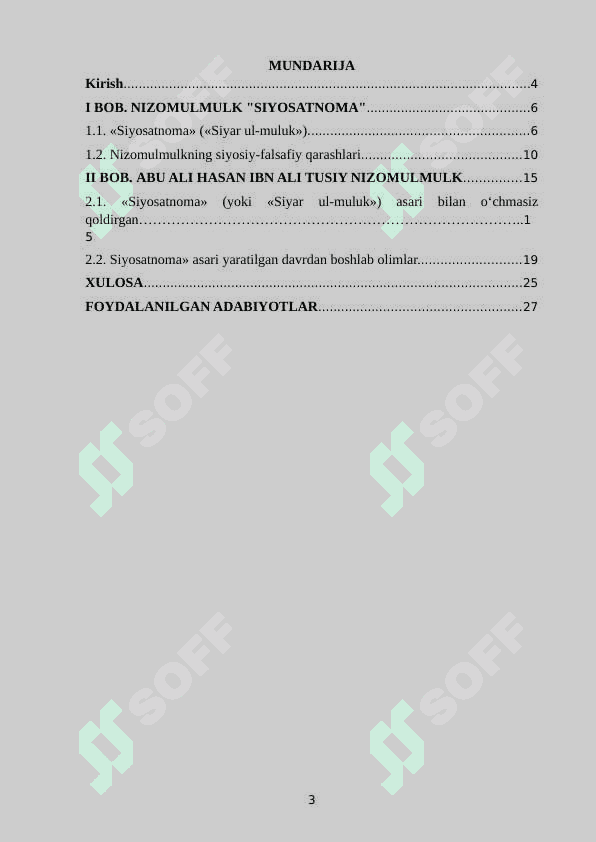 Nizomulmulk "Siyosatnoma" asari manba sifatida 3