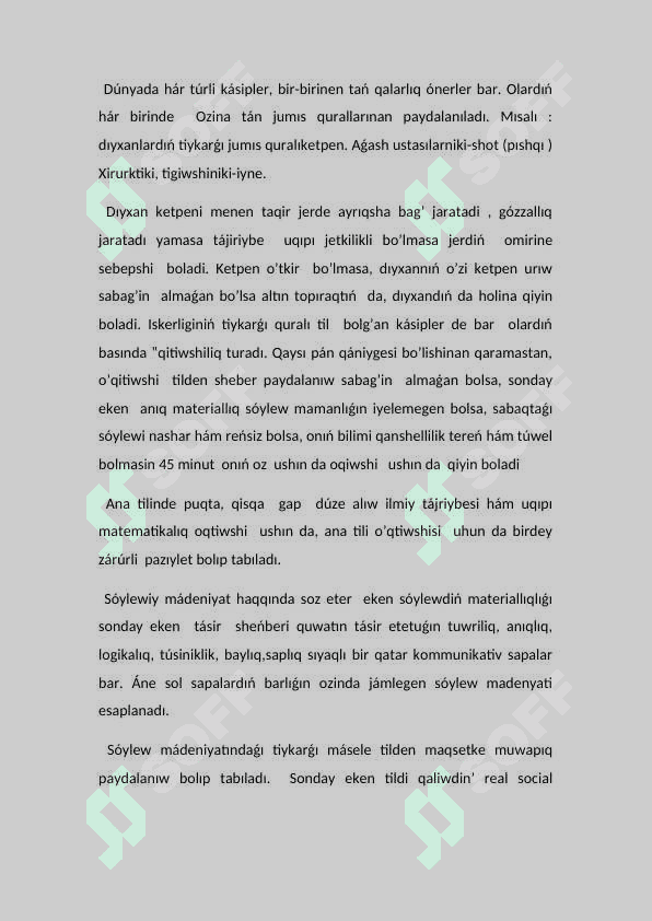 Kopshilik aldina shig’ip soylewlerde h’am bilim beriw  prosesinde soylew madenyati 3