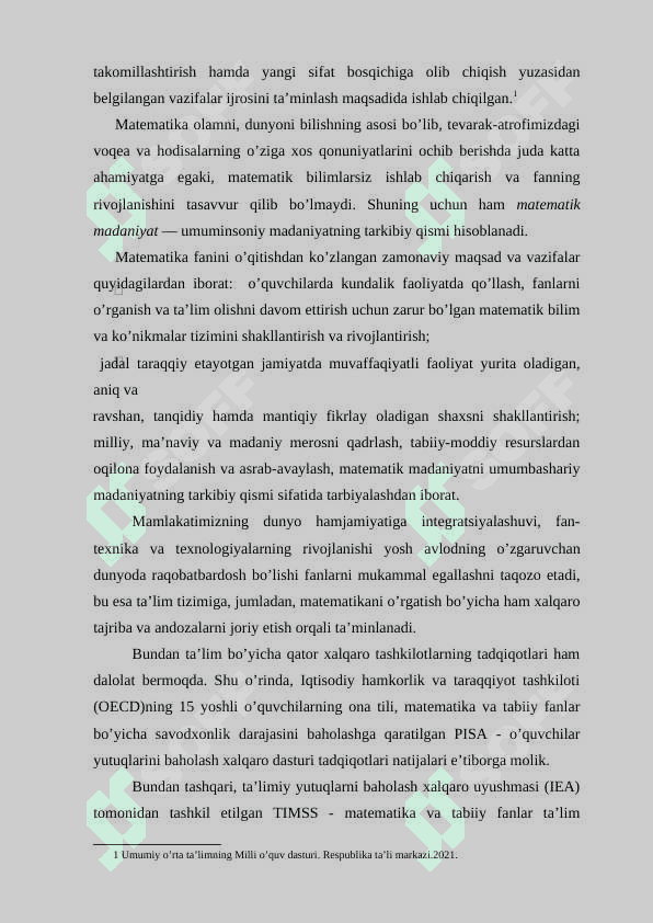 Boshlang’ich sinflarda matematika o’qitish metodikasi fan sifatida 4