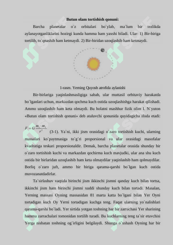 Gravitatsion doimiylikni aniqlash 2
