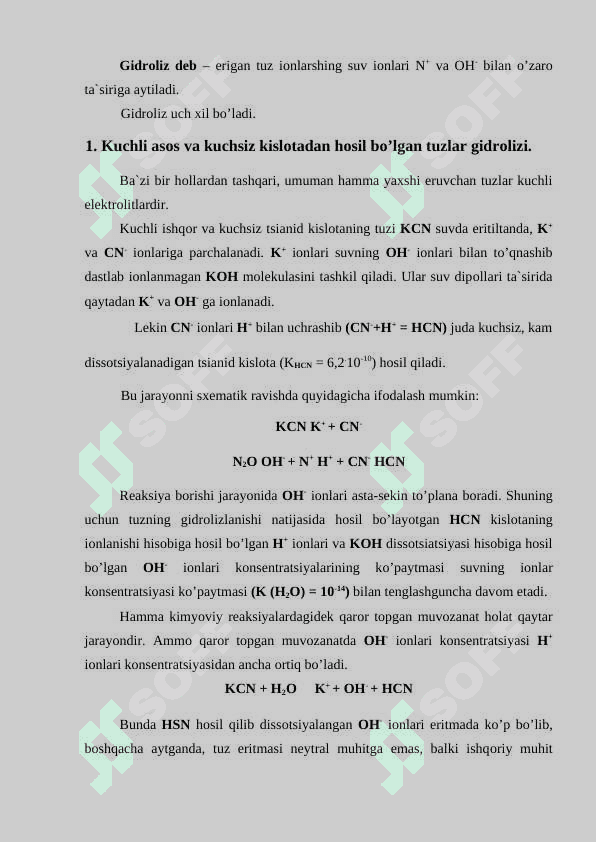 III, IV va V- guruh kationlarining umumiy tavsifi 4