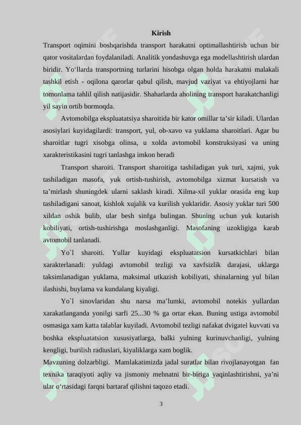 Avtomobilni loyihalash va modellashtirishni o’rganish 3