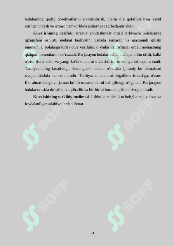 MAKTABGACHA TA'LIM TASHKILOTLARIDA BOLALAR MEXNATINI TASHKIL QILISHDA TARBIYACHINING KRIATIVLIGI 4