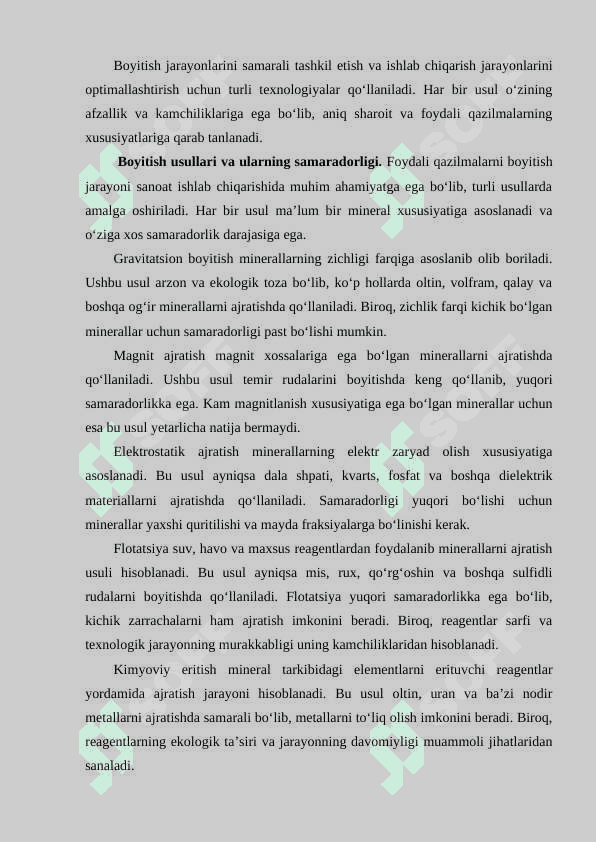 Foydali qazilmalarni boyitish texnika va texnologiyalarini rivojlantirish 3
