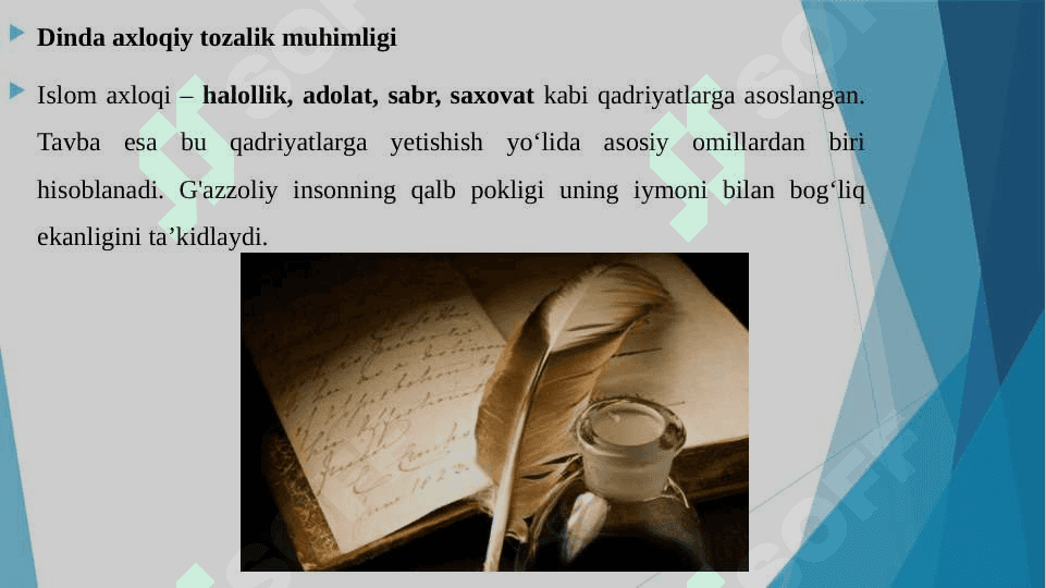 G'AZZOLIYNING "TAVBA" ASARI ASOSIDA "DIN VA AXLOQ" 5