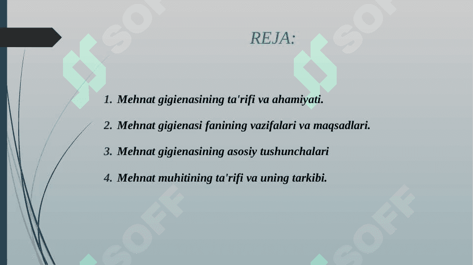 MEHNAT GIGIENASI ASOSLARI 2