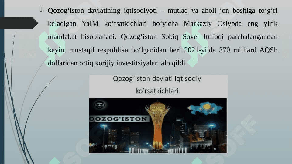 QOZOG'ISTON DAVLATINING ICHKI IQTISODIY RIVOJLANISHI HAMDA INFLATSIYA JARAYONING O'SIB BORISHI 3