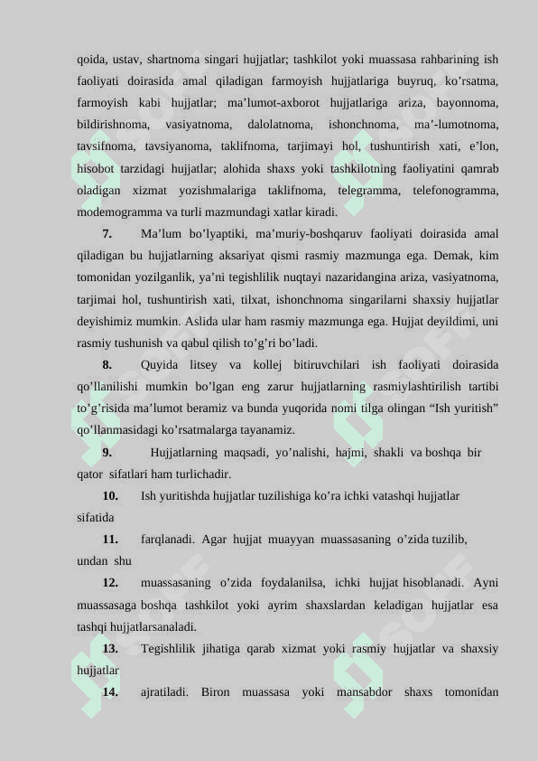 Ish yuritish tili va uslubi hujjat turlari va xususiyatlari 4
