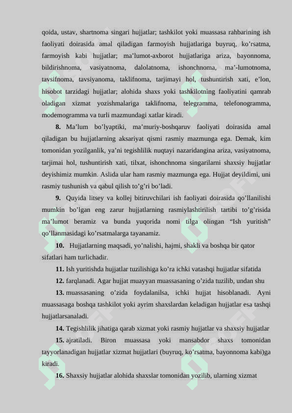 Ish yuritish tili va uslubi hujjat turlari va xususiyatlari 4