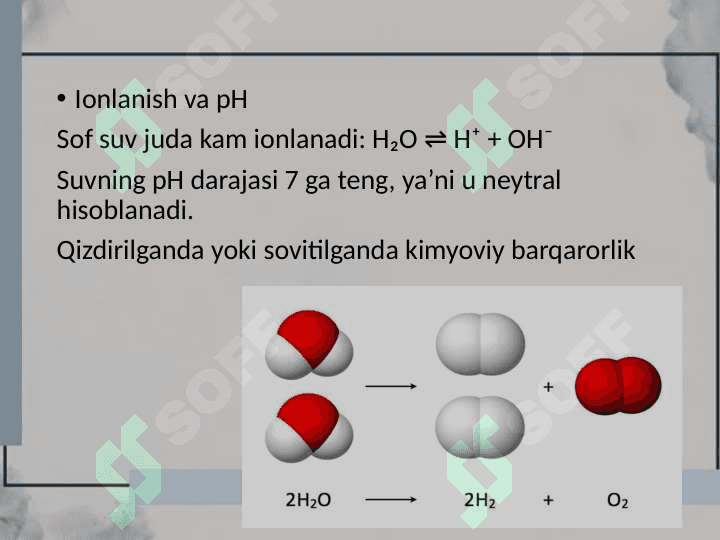 Suvning agregat holati va tabiatda aylanishi 6
