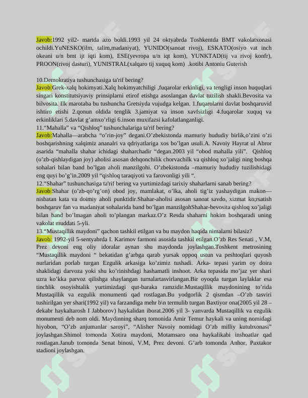 Ichki ishlarga kirish imtihon javoblari 4
