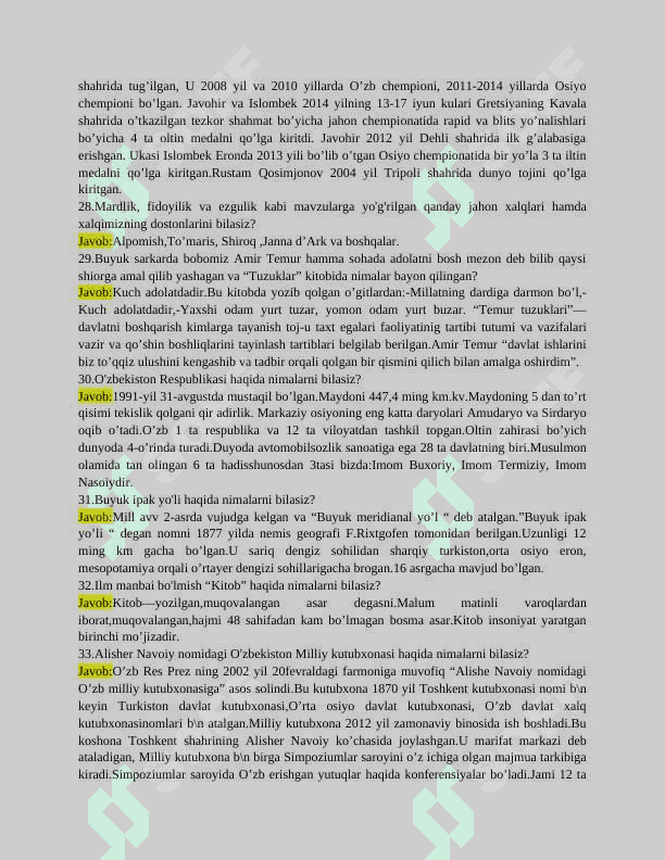 Ichki ishlarga kirish imtihon javoblari 7