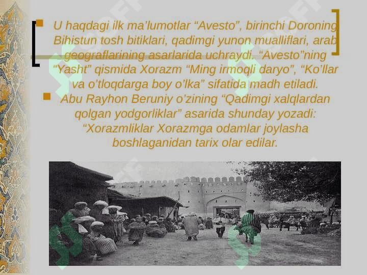 QADIMGI Xorazm DAVLATl 3