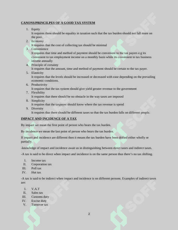 Taxation Theory 2
