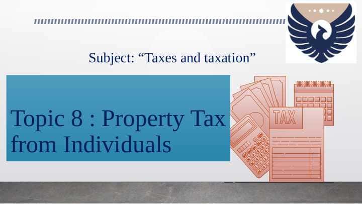 Property tax, mol-mul solig'i 1